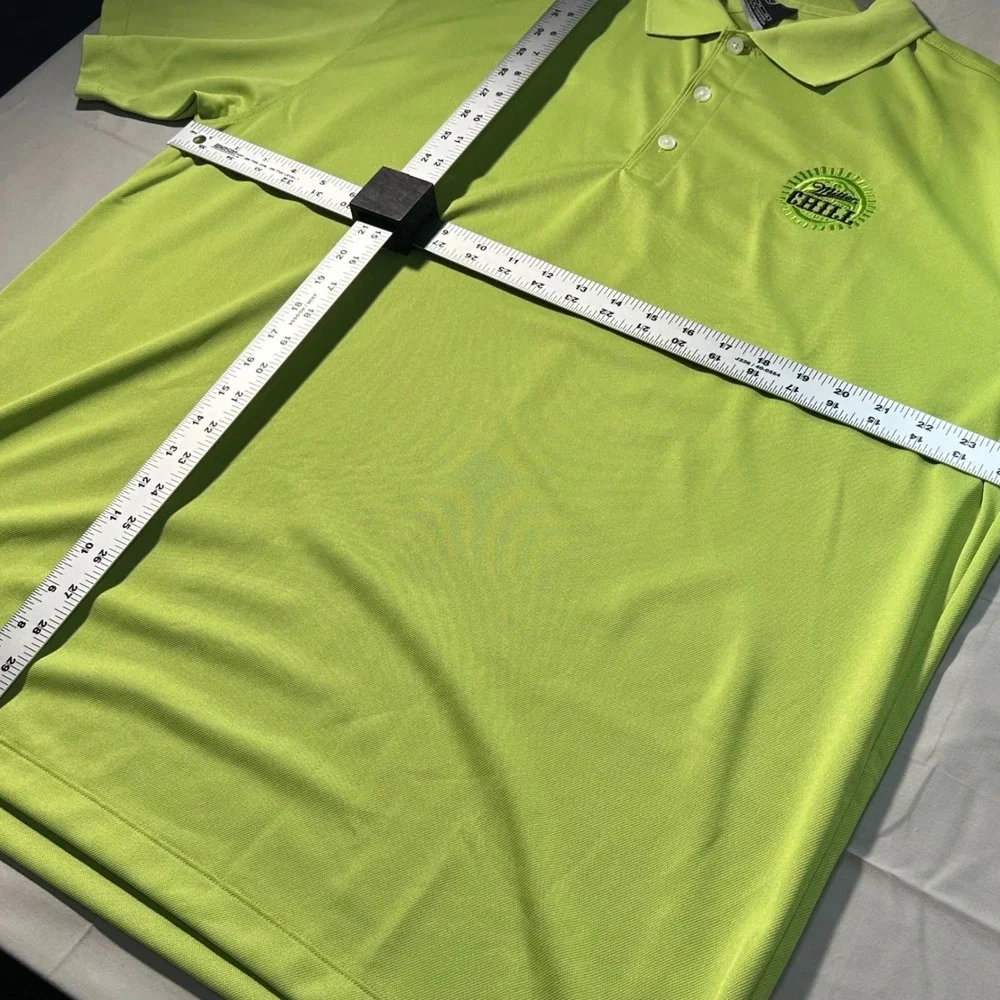 Nike Polo Shirt Miller‎ Chill Mens XL Lime Green Golf Sportswear Athletic